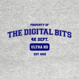 The Digital Bits 4K Athletics - Blue on Light T-Shirt